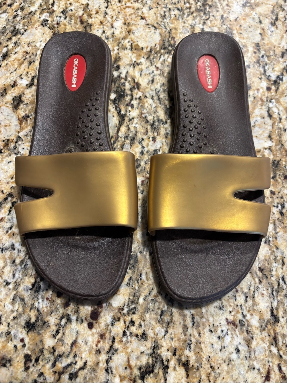 Okabashi Slide Open Toe Waterproof Comfort Arch Support Sandal Flip Flop Size ML